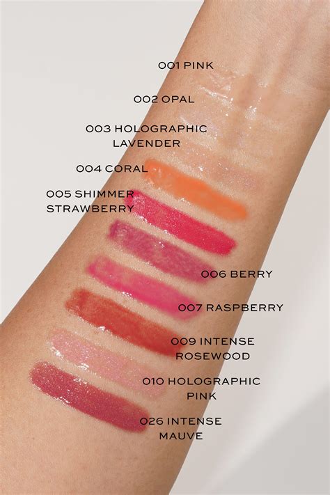 dior lip colors|dior lip gloss color chart.